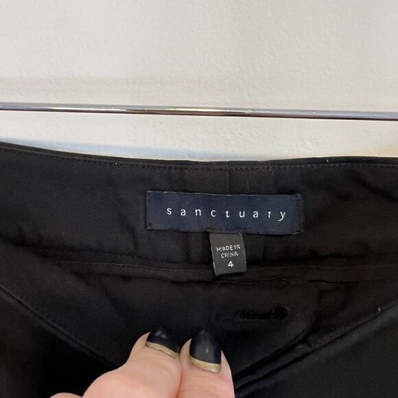 Sanctuary City Peg Black Skinny Trouser Pants - Picture 6 of 7